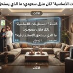 قائمة “المستلزمات الأساسية” لكل منزل سعودي: ما الذي يستحق الاستثمار فيه؟