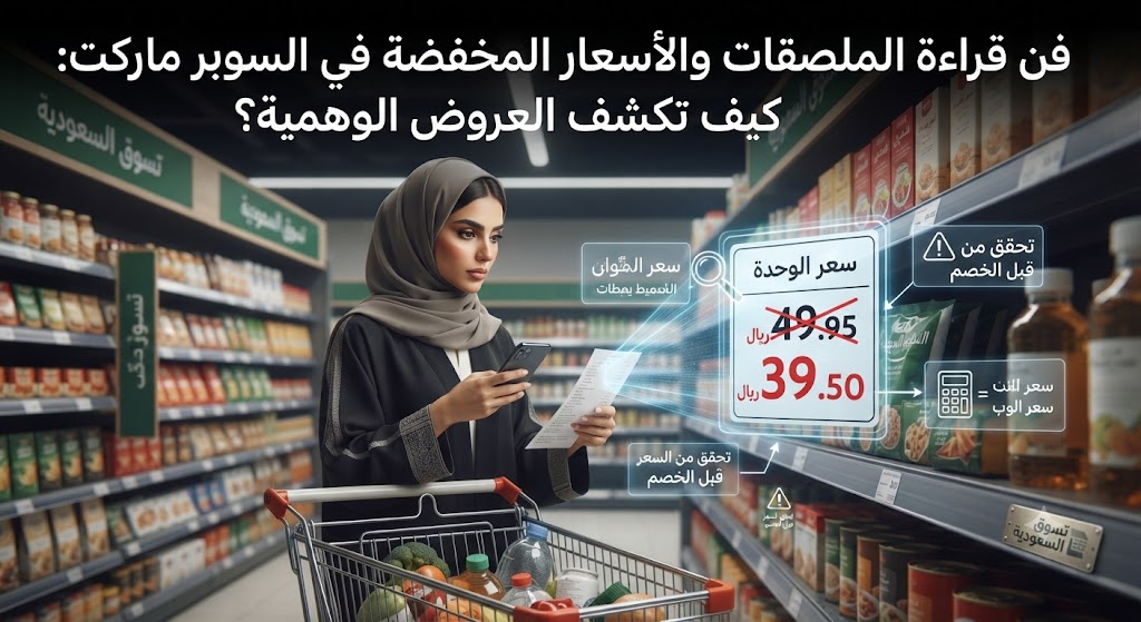 فن قراءة الملصقات والأسعار المخفضة في السوبر ماركت: كيف تكشف العروض الوهمية؟