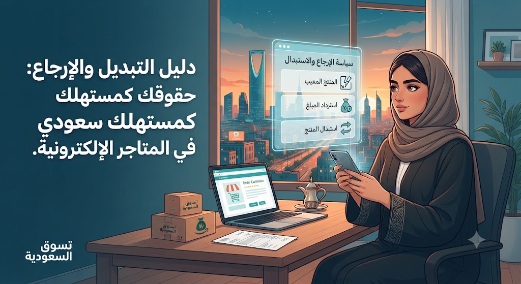 دليل التبديل والإرجاع: حقوقك كمستهلك سعودي في المتاجر الإلكترونية